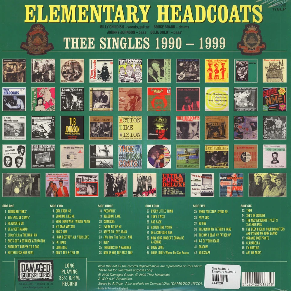 Thee Headcoats - Elementary Headcoats