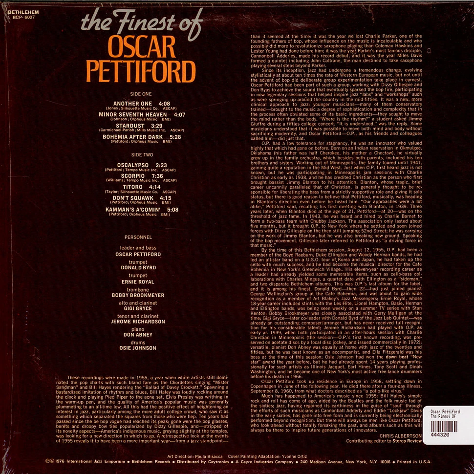 Oscar Pettiford - The Finest Of Oscar Pettiford