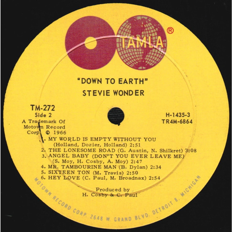 Stevie Wonder - Down To Earth