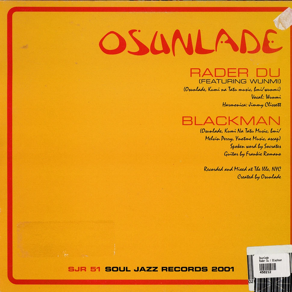 Osunlade - Rader Du / Blackman
