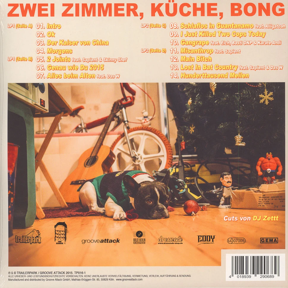 Timi Hendrix - 2 Zimmer, Küche, Bong White Vinyl Edition
