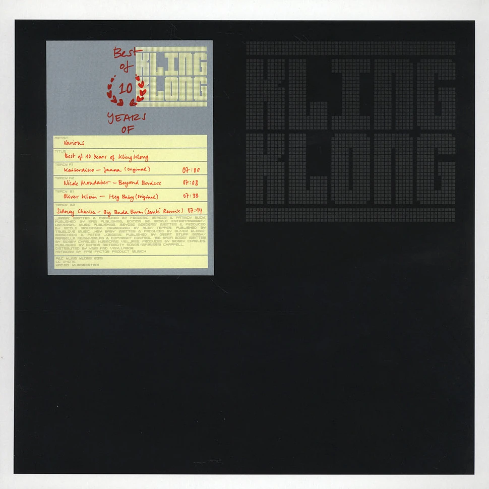 V.A. - Best Of 10 Years Of Kling Klong