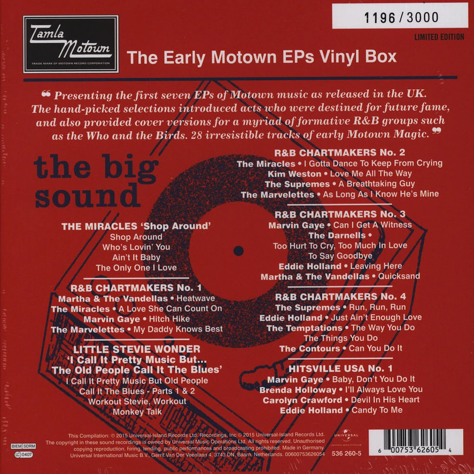 V.A. - Early Motown EPs Box Set