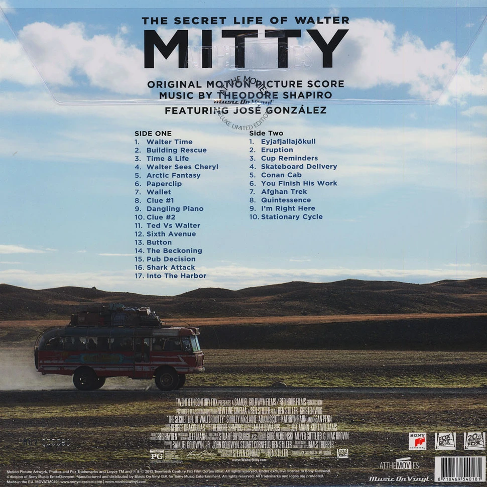 V.A. - OST The Secret Life Of Walter Mitty Black Vinyl Edition