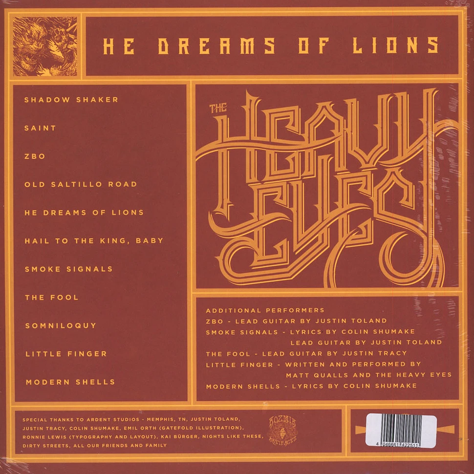 Heavy Eyes,the - He Dreams Of Lions Yellow Vinyl Edition