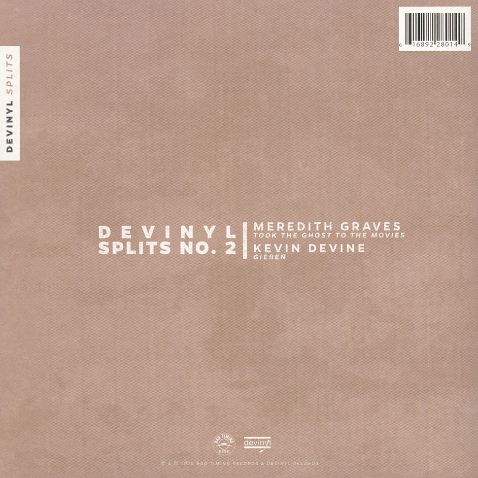 Kevin Devine / Meredith Graves - Devinyl Splits No. 2