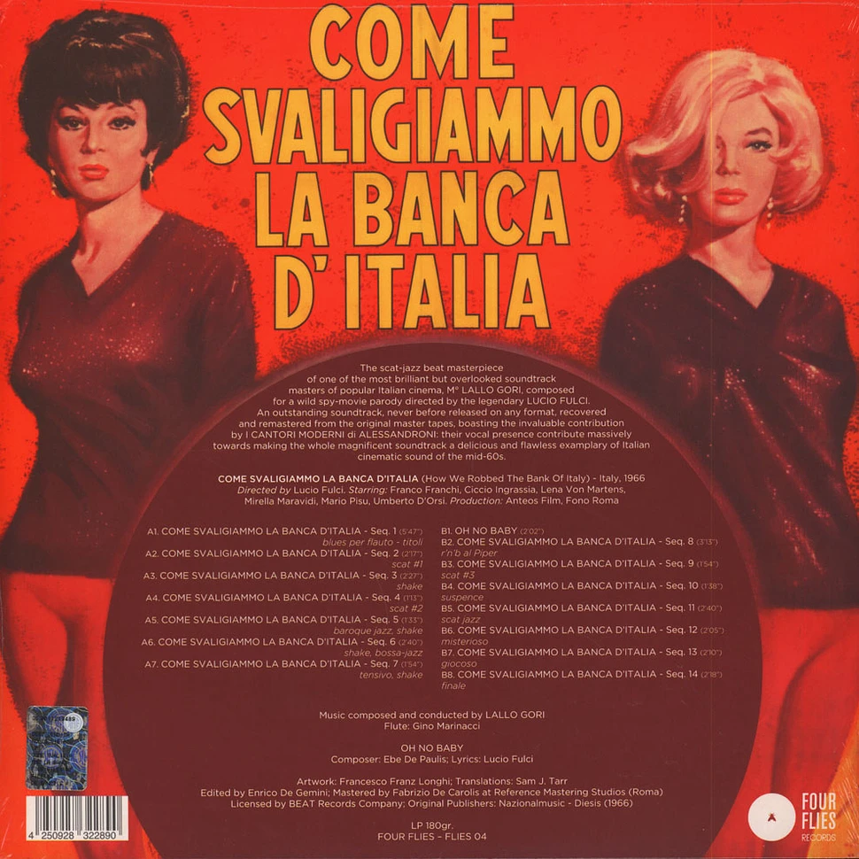 Lallo Gori Con I Cantori Moderni Di Alessandroni - OST Come Svaligiammo La Banca D'Italia