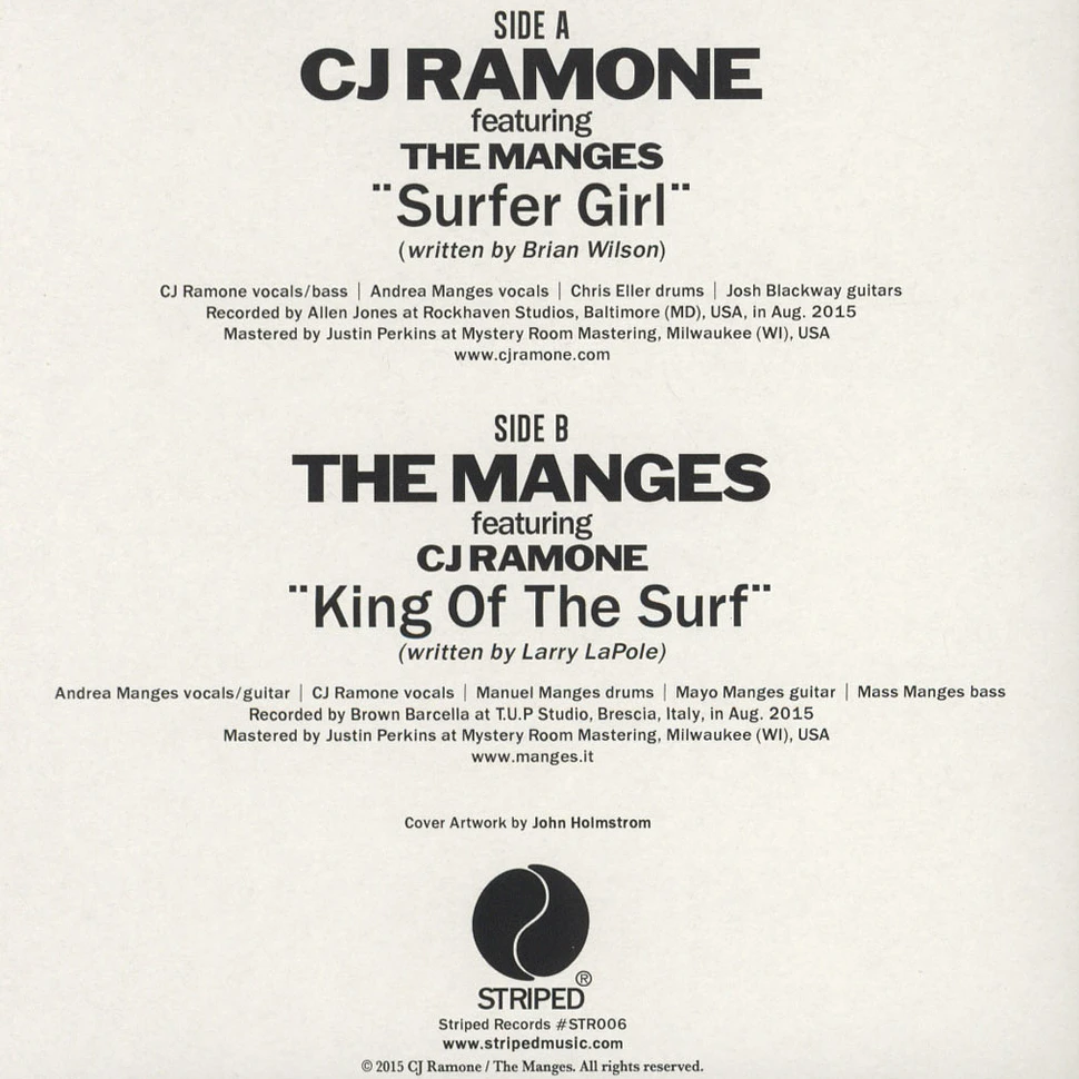 CJ Ramone & The Manges - Rocket Summer