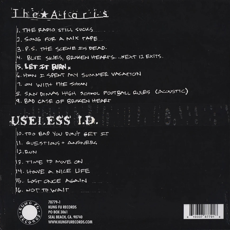 Ataris / Useless ID - Let It Burn