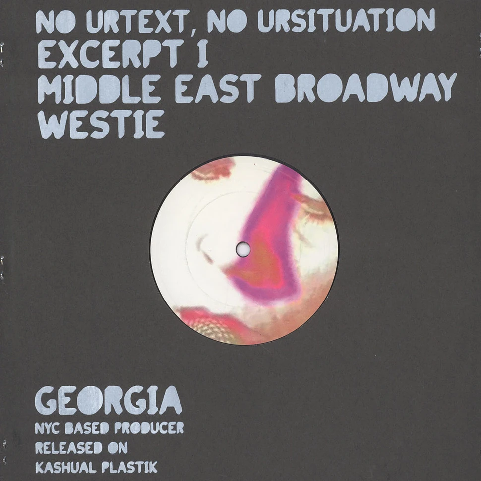 Georgia - No Urtext, No Ursituation