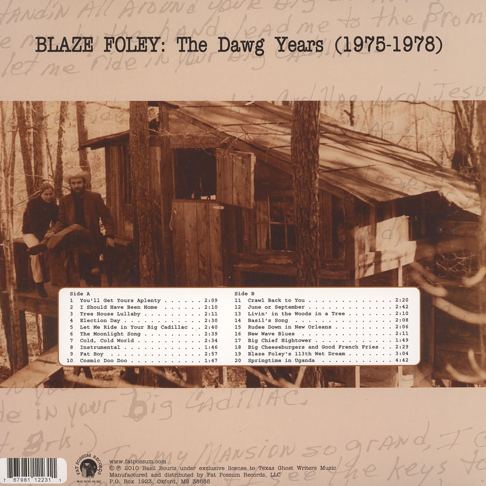 Blaze Foley - The Dawg Years