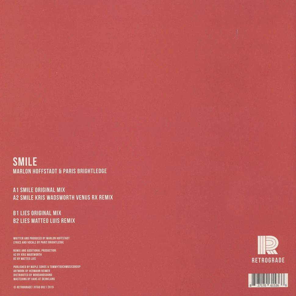 Marlon Hoffstadt & Paris Brightledge - Smile / Kris Wadsworth / Matteo Luis Remixes
