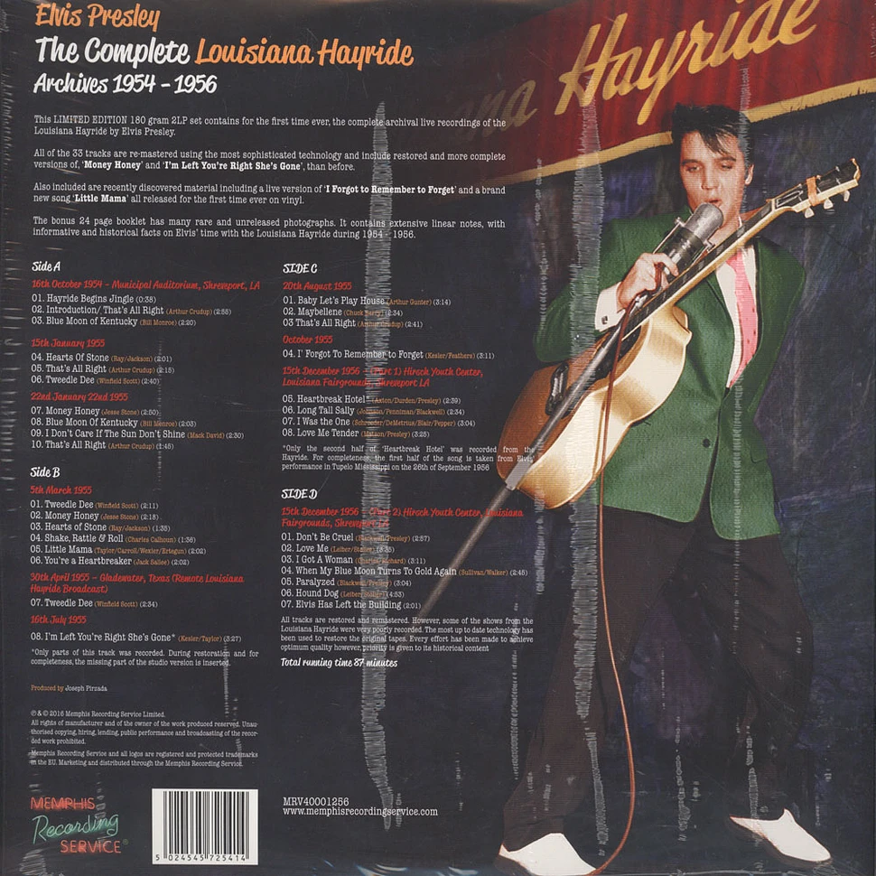 Elvis Presley - The Complete Louisiana Haride Archives 1954-1956