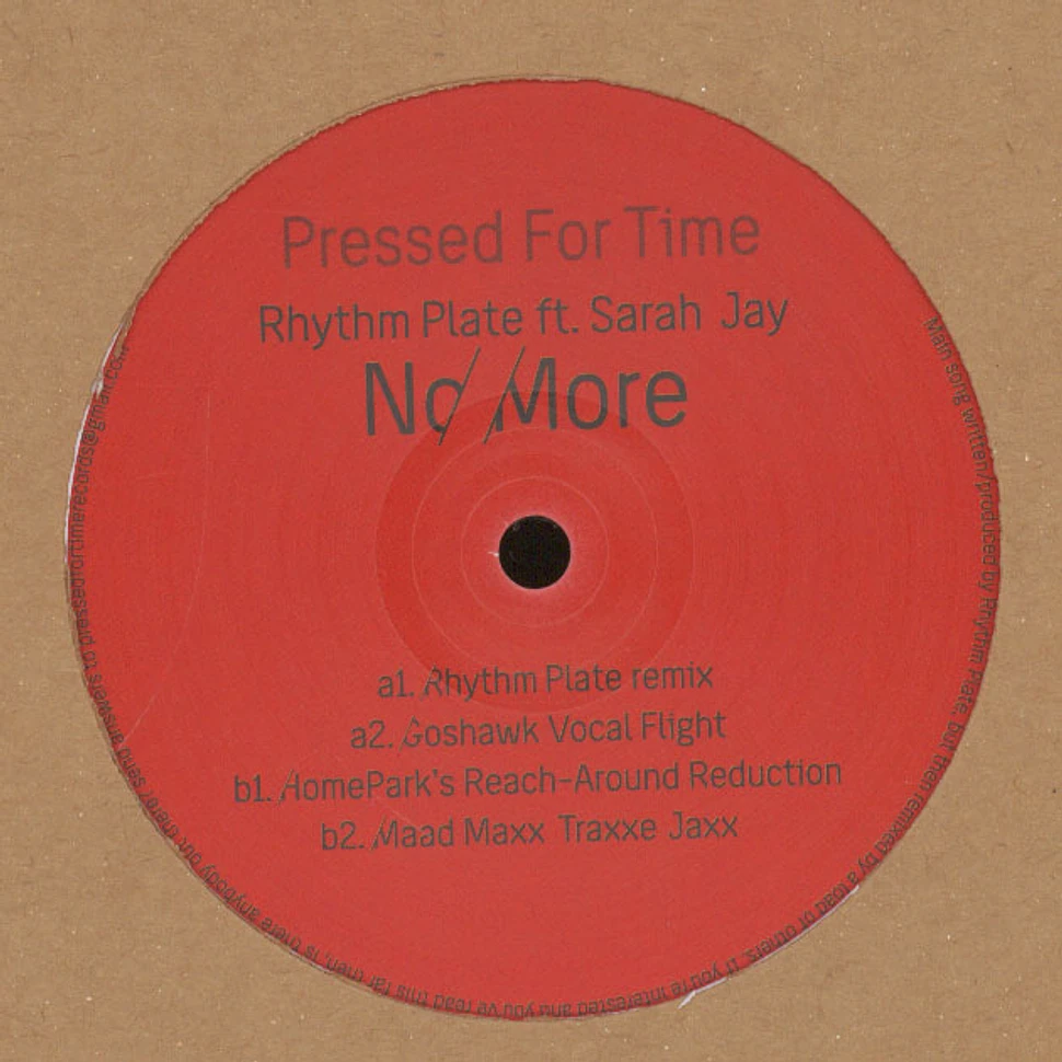 Rhythm Plate - No More Feat. Sarah Jay