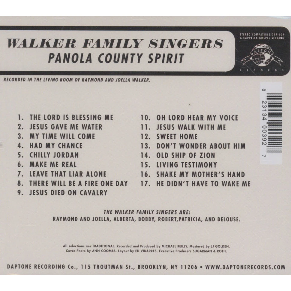 Walker Family Singers - Panola Country Spirit