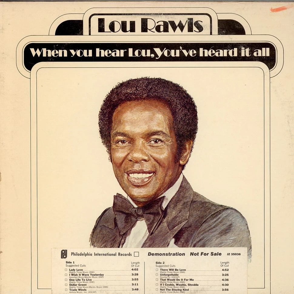 Lou Rawls - When You Hear Lou, You've Heard It All