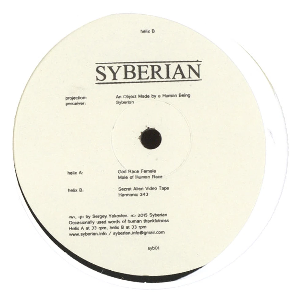 Syberian - An Object Made By A Human Being