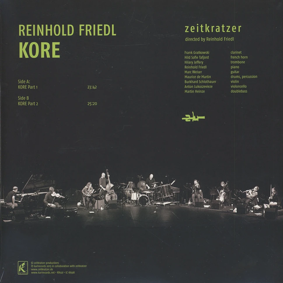 Zeitkratzer - Reinhold Friedl: Kore