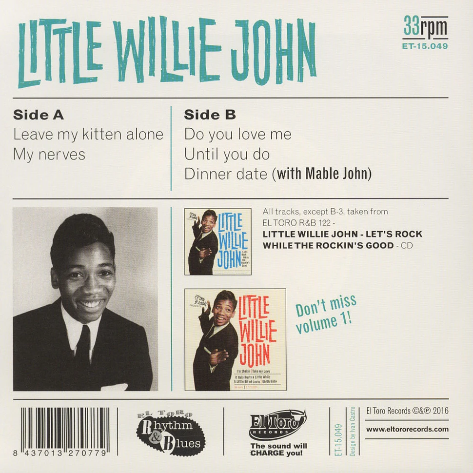 Little Willie John - Levae My Kitten Alone EP