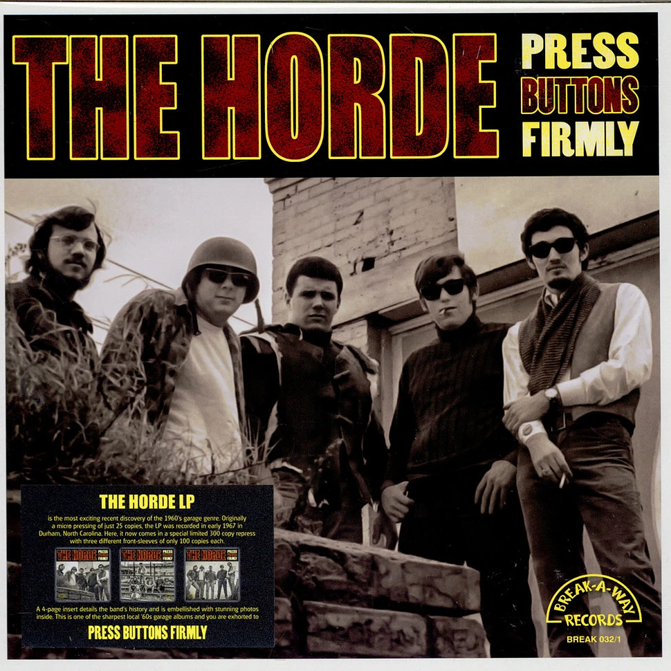 The Horde - Press Buttons Firmly (Cover 1)