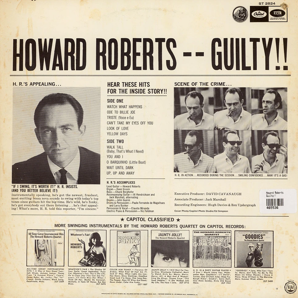 Howard Roberts - Guilty!!