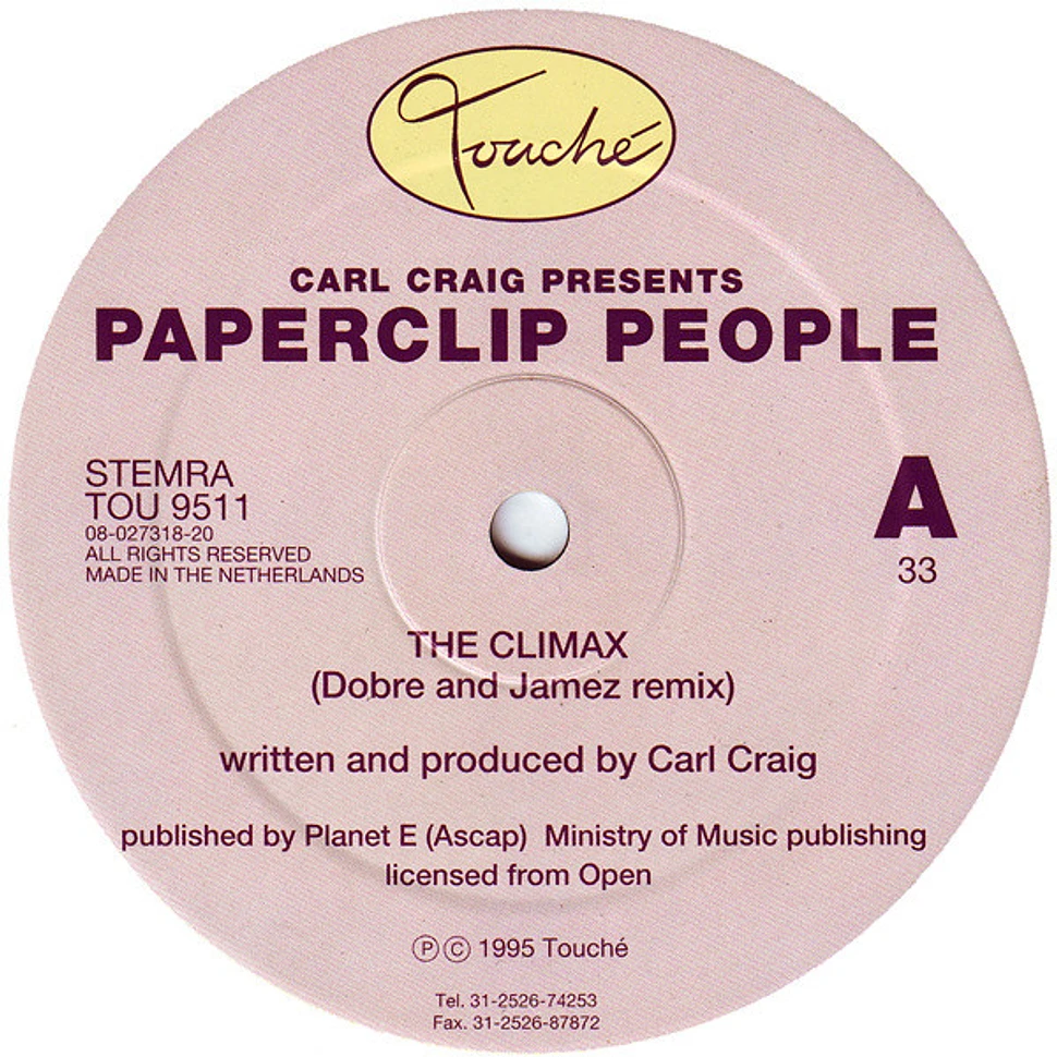 Carl Craig Presents Paperclip People - The Climax