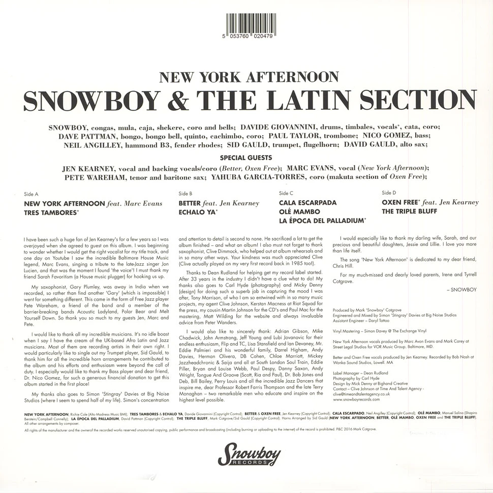 Snowboy & The Latin Section - New York Afternoon