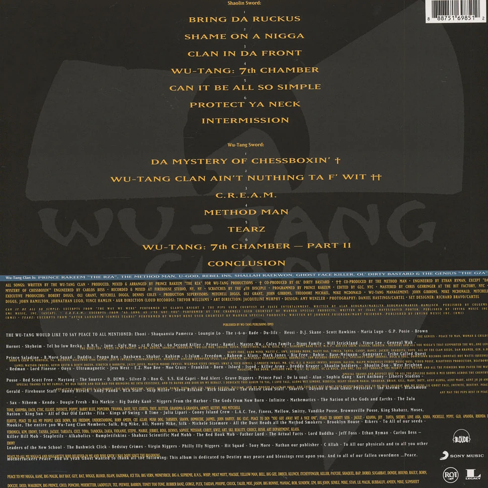 Wu-Tang Clan - Enter The Wu-Tang (36 Chambers)