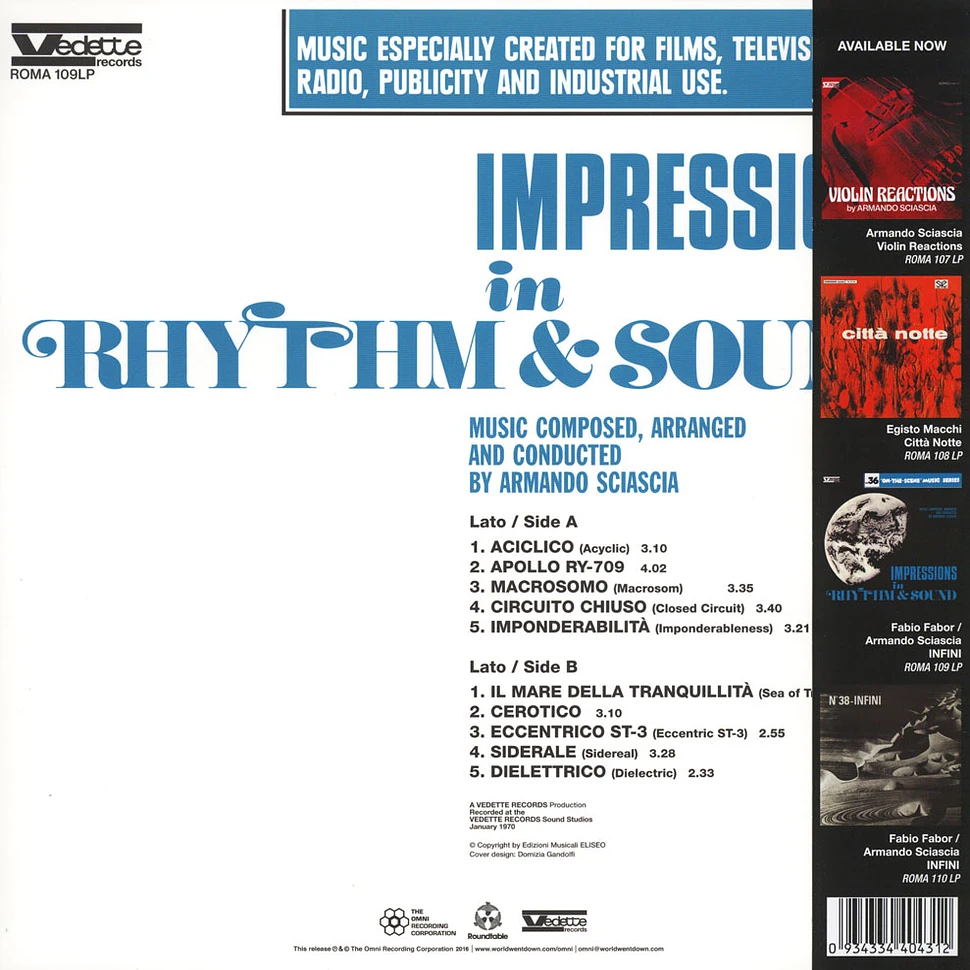Armando Sciascia - Impressions In Rhythm And Sound Interspatial Black Vinyl Edition