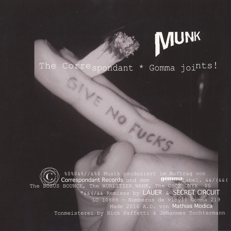 Munk - The Correspondant Gomma Joints
