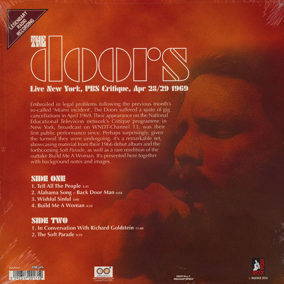 The Doors - Live New York, PBS Critique, Apr. 28/29 1969
