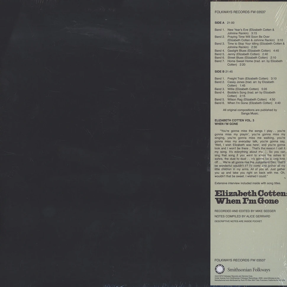 Elizabeth Cotten - When I'm Gone Blue Vinyl Edition