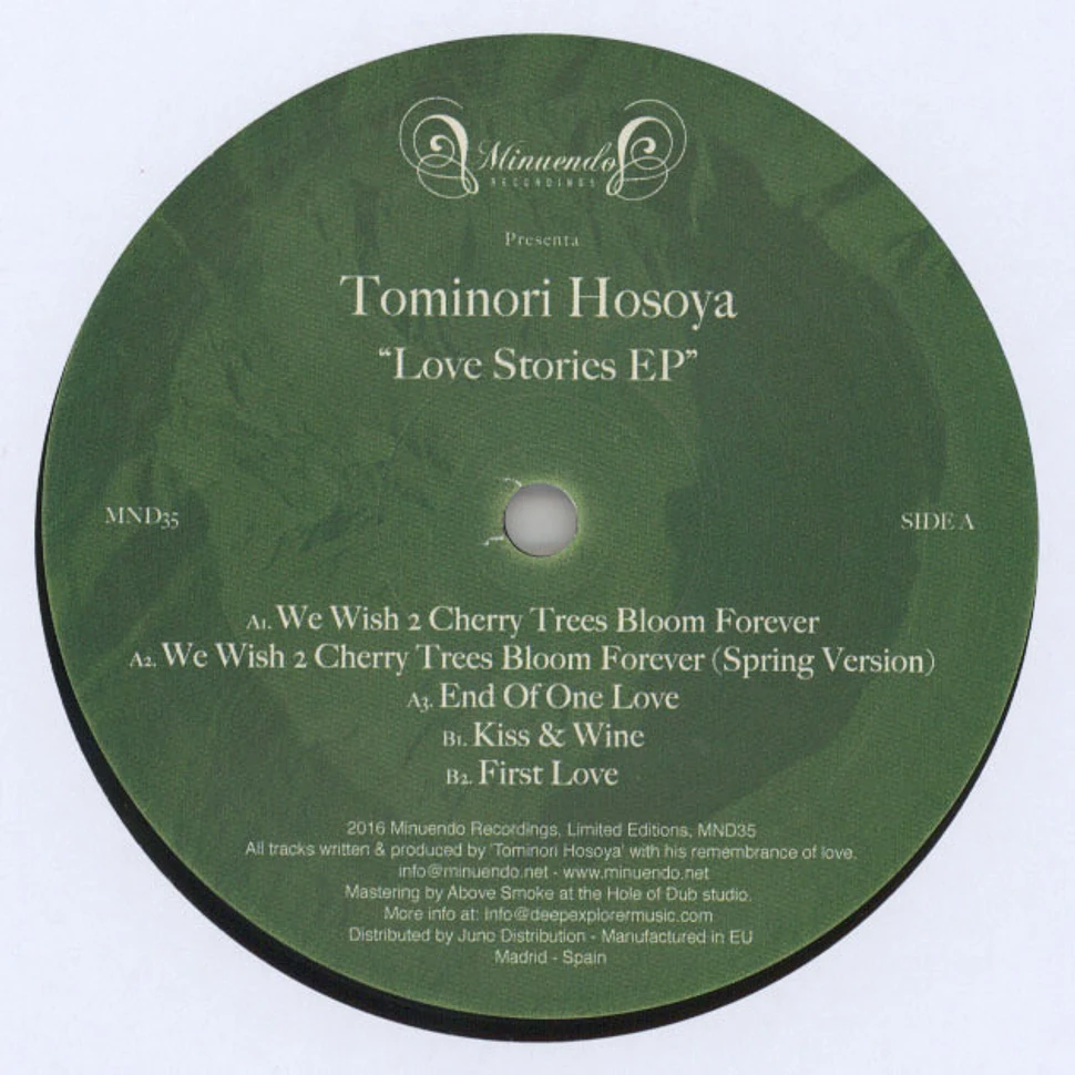 Tominori Hosoya - Love Stories EP