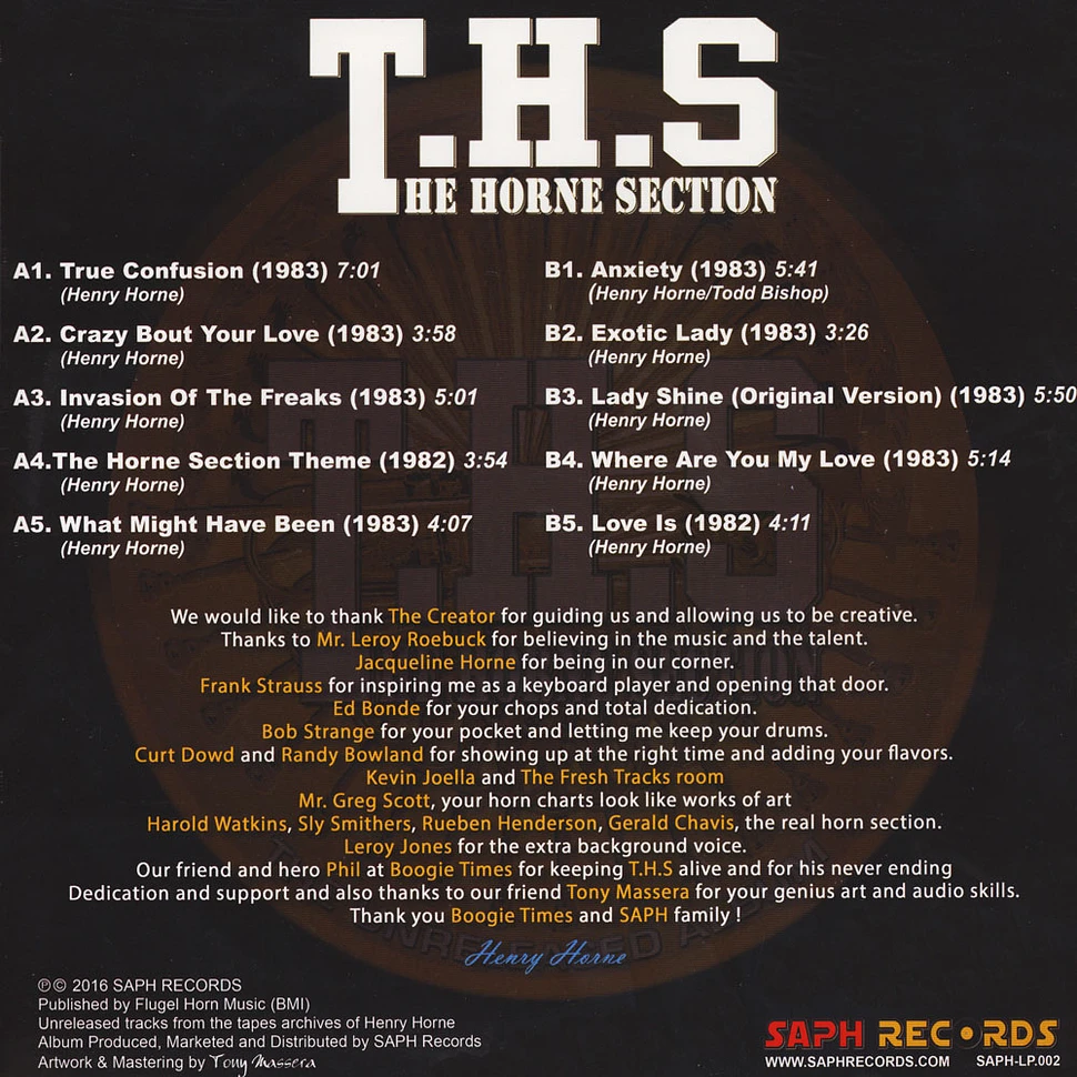 The Horne Section - The Unreleased Album