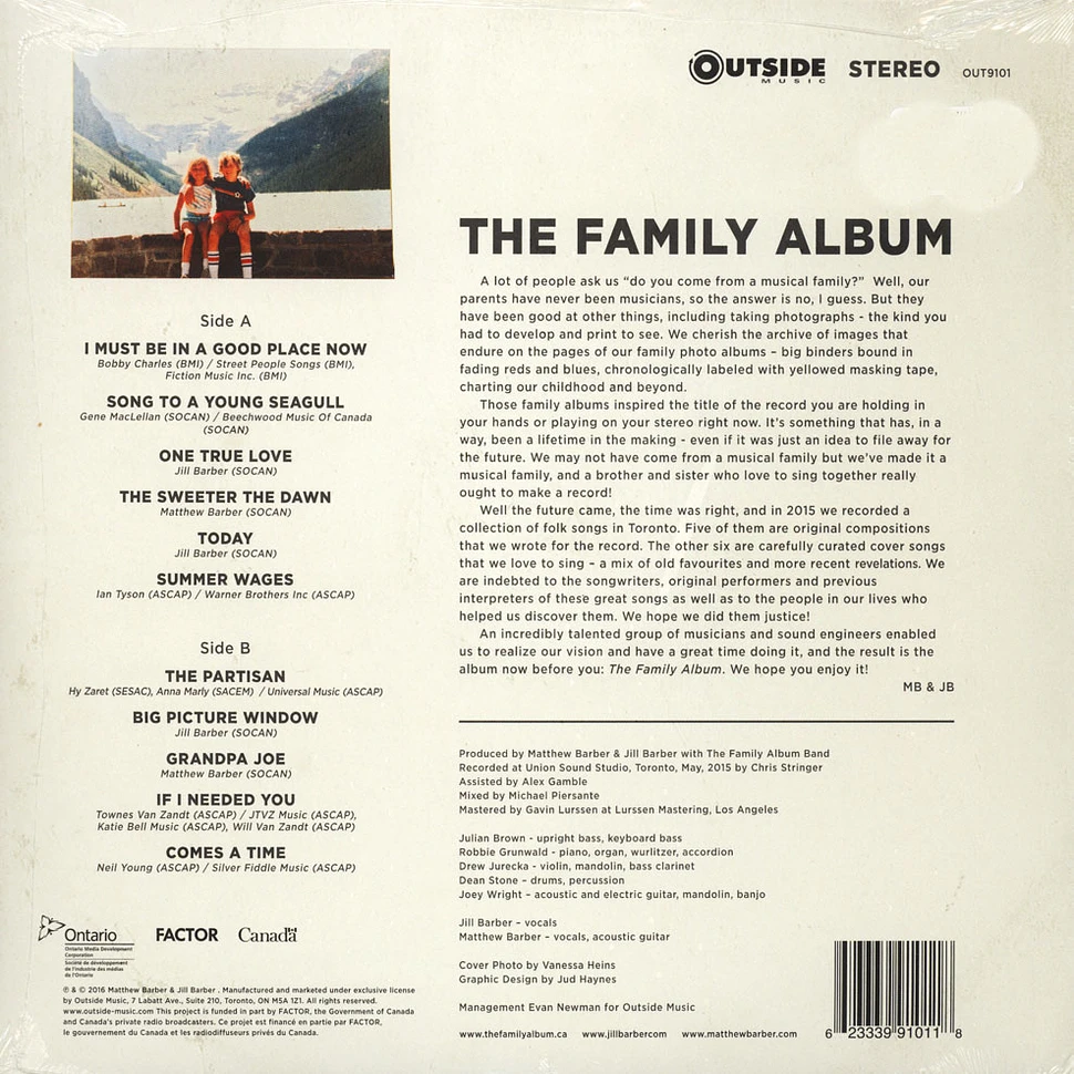 Matthew & Jill Barber - Family Album