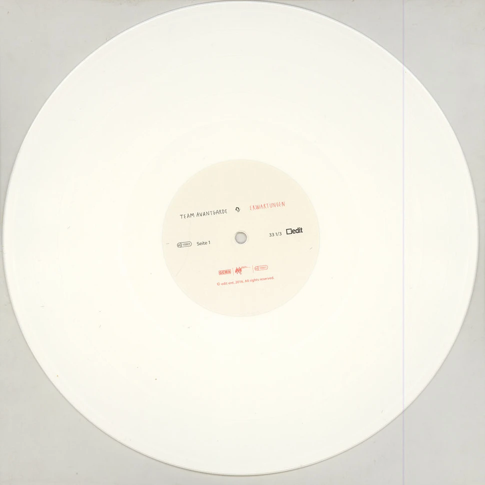 Team Avantgarde - Erwartungen White Vinyl Edition