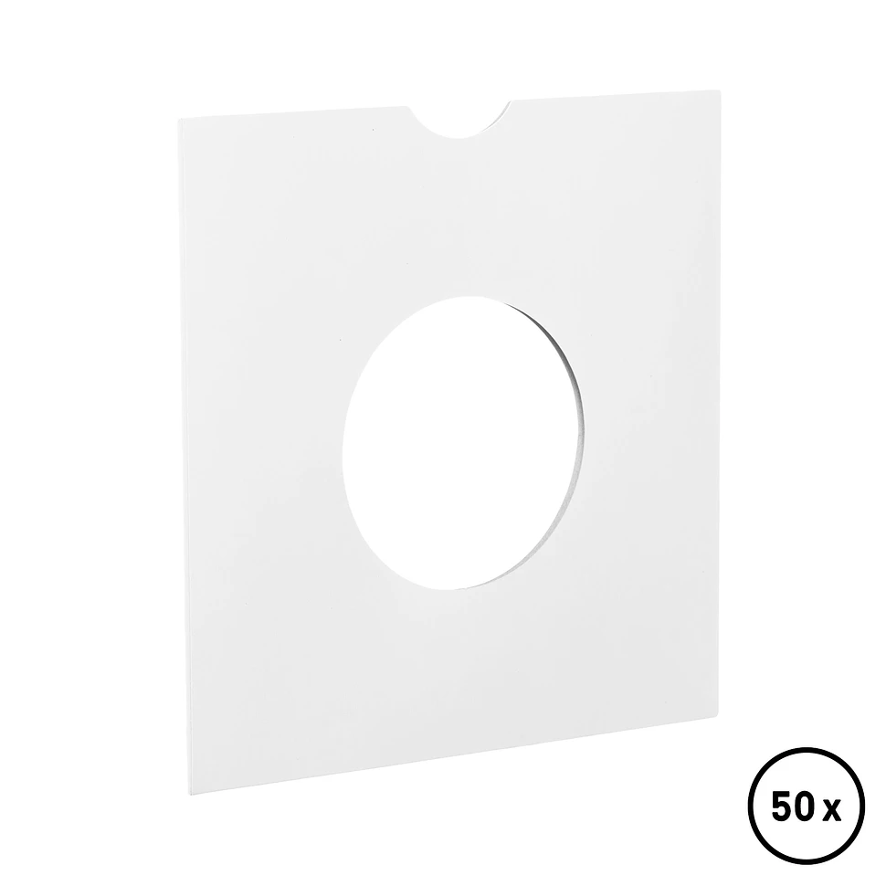 Record Sleeve - 7" Single Vinyl Cover (Mittelloch) (Weiß)