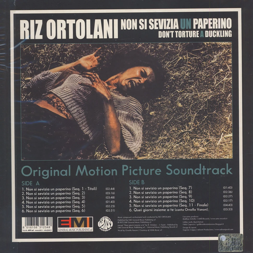Riz Ortolani - OST Non Si Sevizia Un Paperino Clear Lime Vinyl Edition