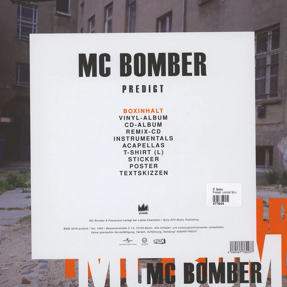 MC Bomber - Predigt Limited Deluxe Box