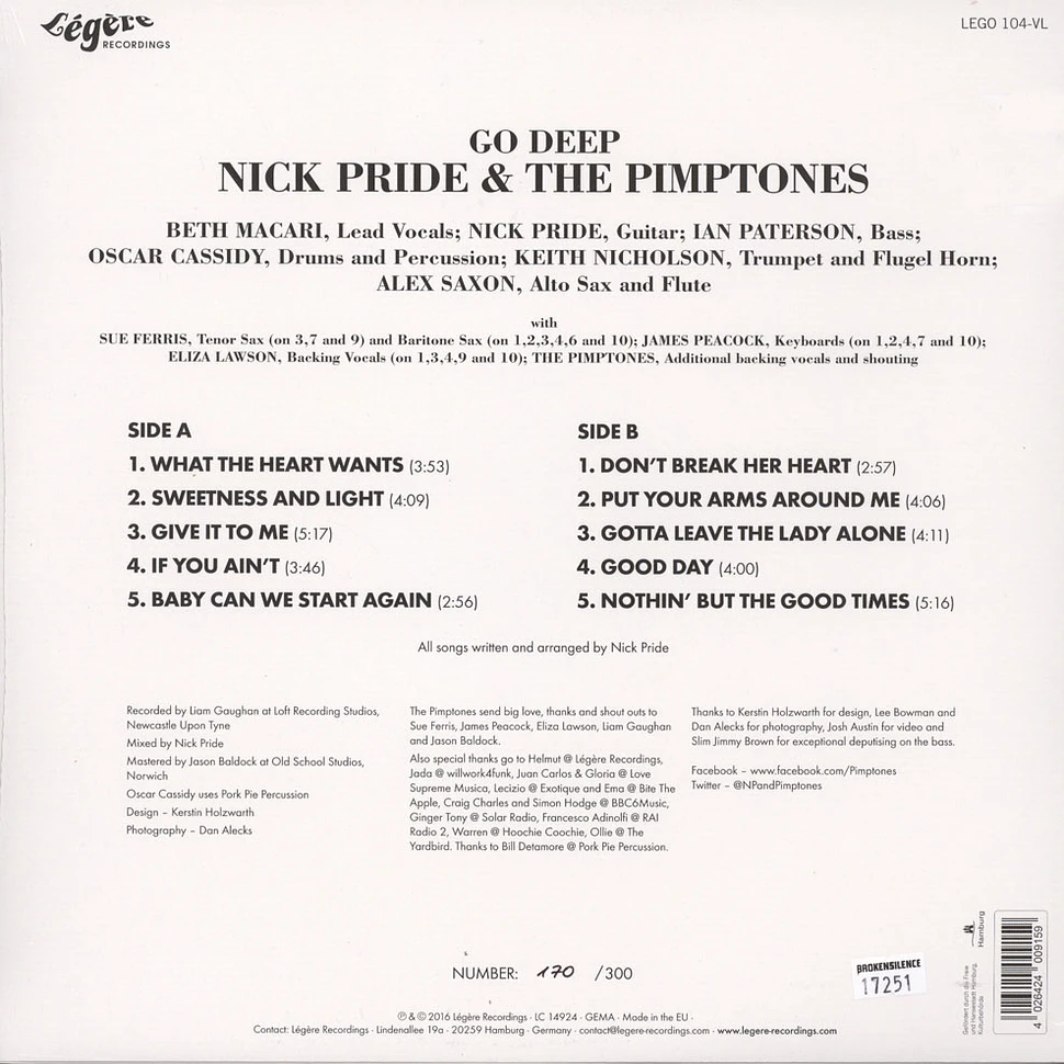 Nick Pride & The Pimptones - Go Deep