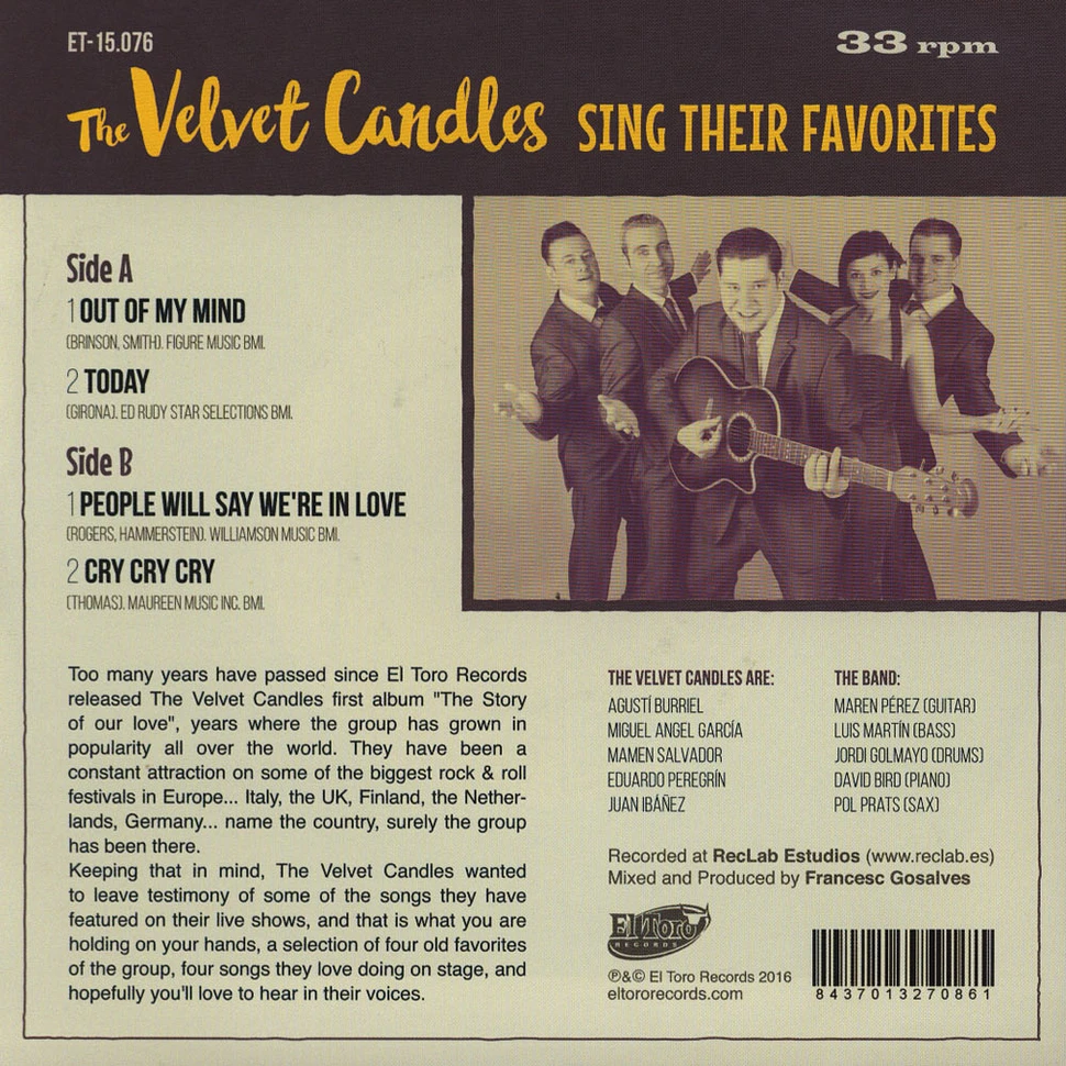 Velvet Candles - Sing Their Favorites