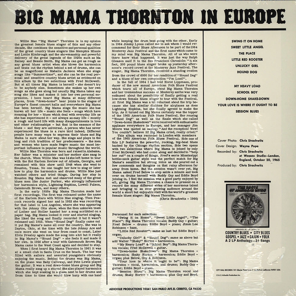 Big Mama Thornton - In Europe