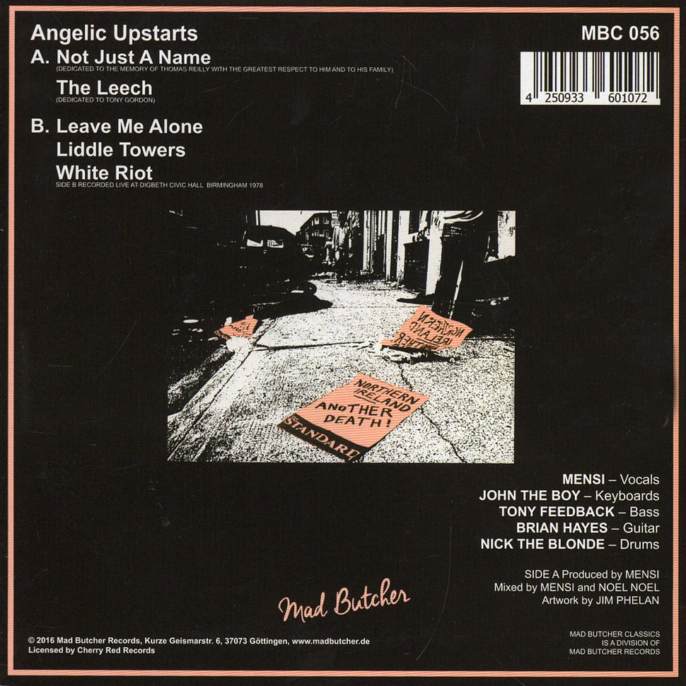 Angelic Upstarts - Not Just A Name