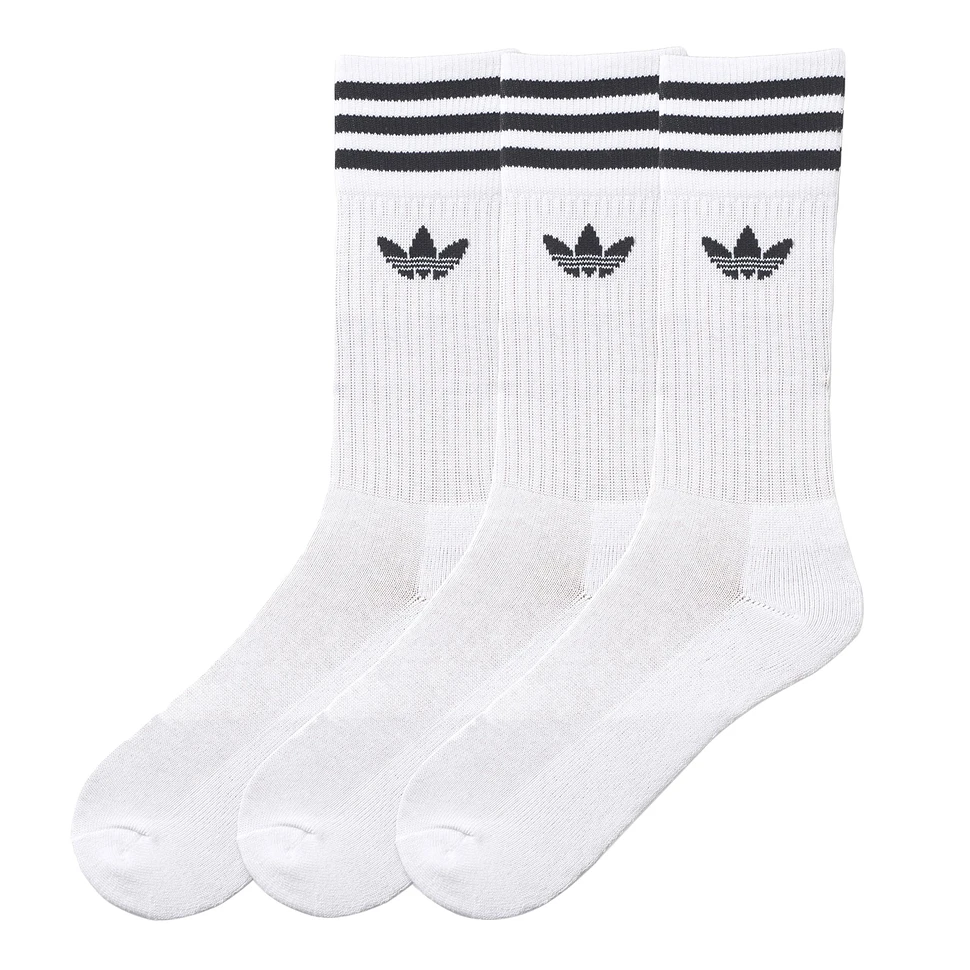 adidas - Solid Crew Socks (Pack of 3)