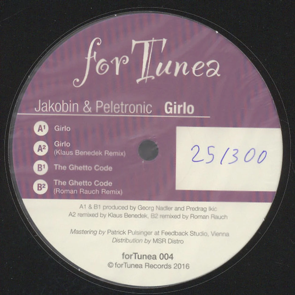 Jakobin & Peletronic - Girlo / The Ghetto Code