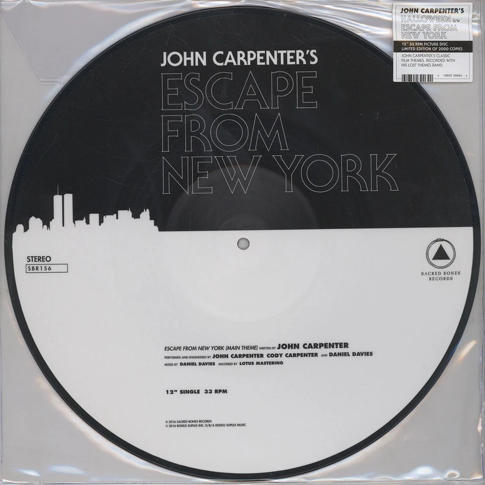 John Carpenter - OST Halloween / Escape From New York Picture Disc Edition