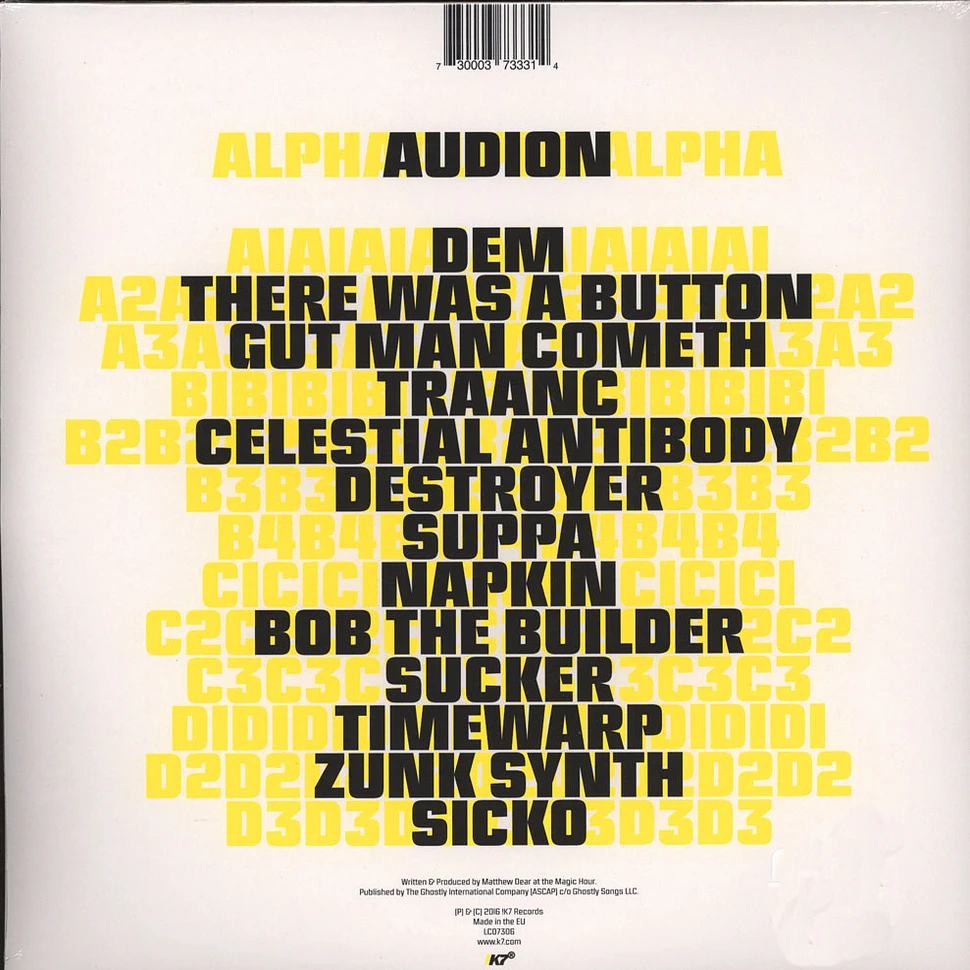 Audion (Matthew Dear) - Alpha
