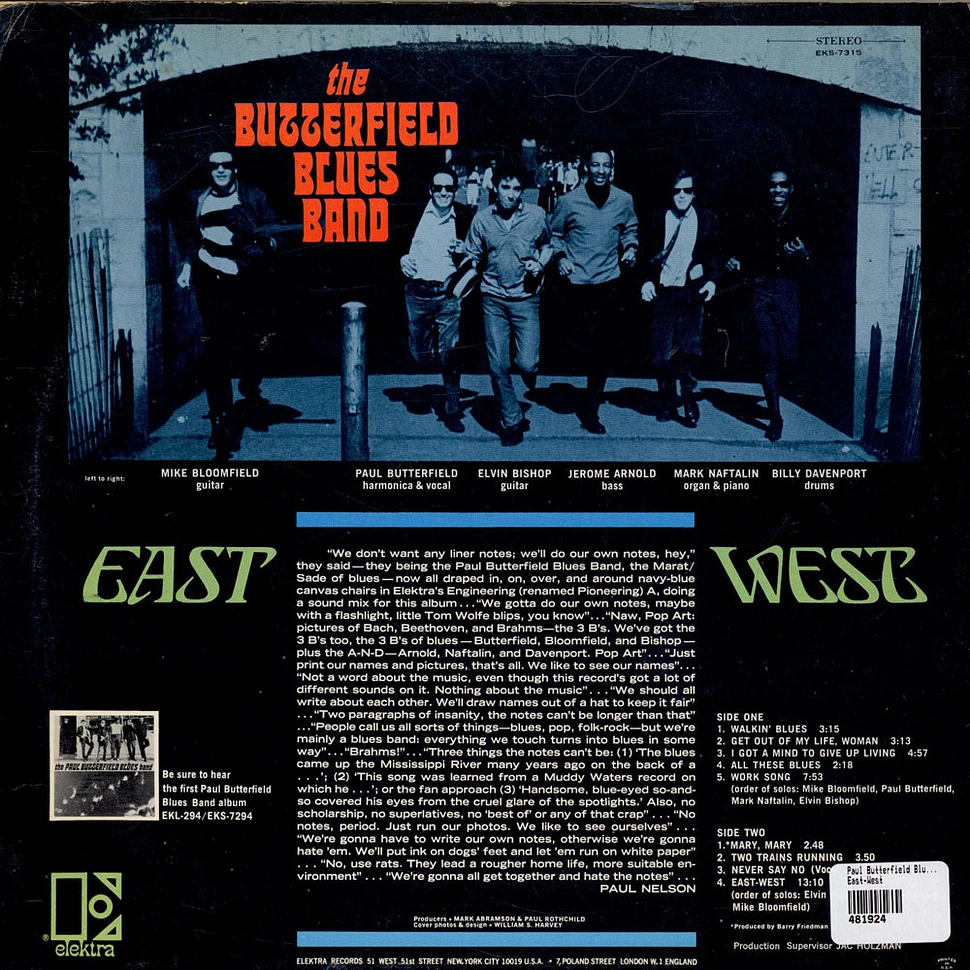 The Paul Butterfield Blues Band - East-West