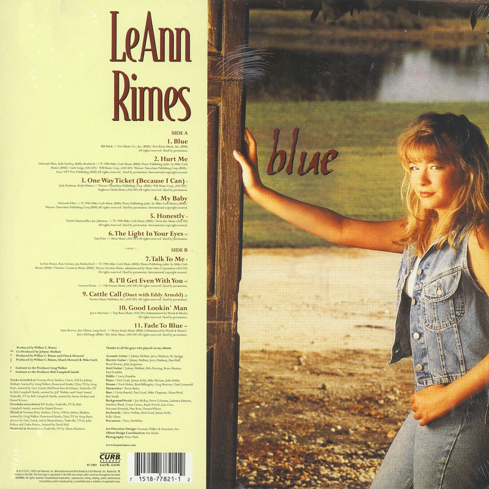 LeAnn Rimes - Blue 20th Anniversary Edition Colored Vinyl
