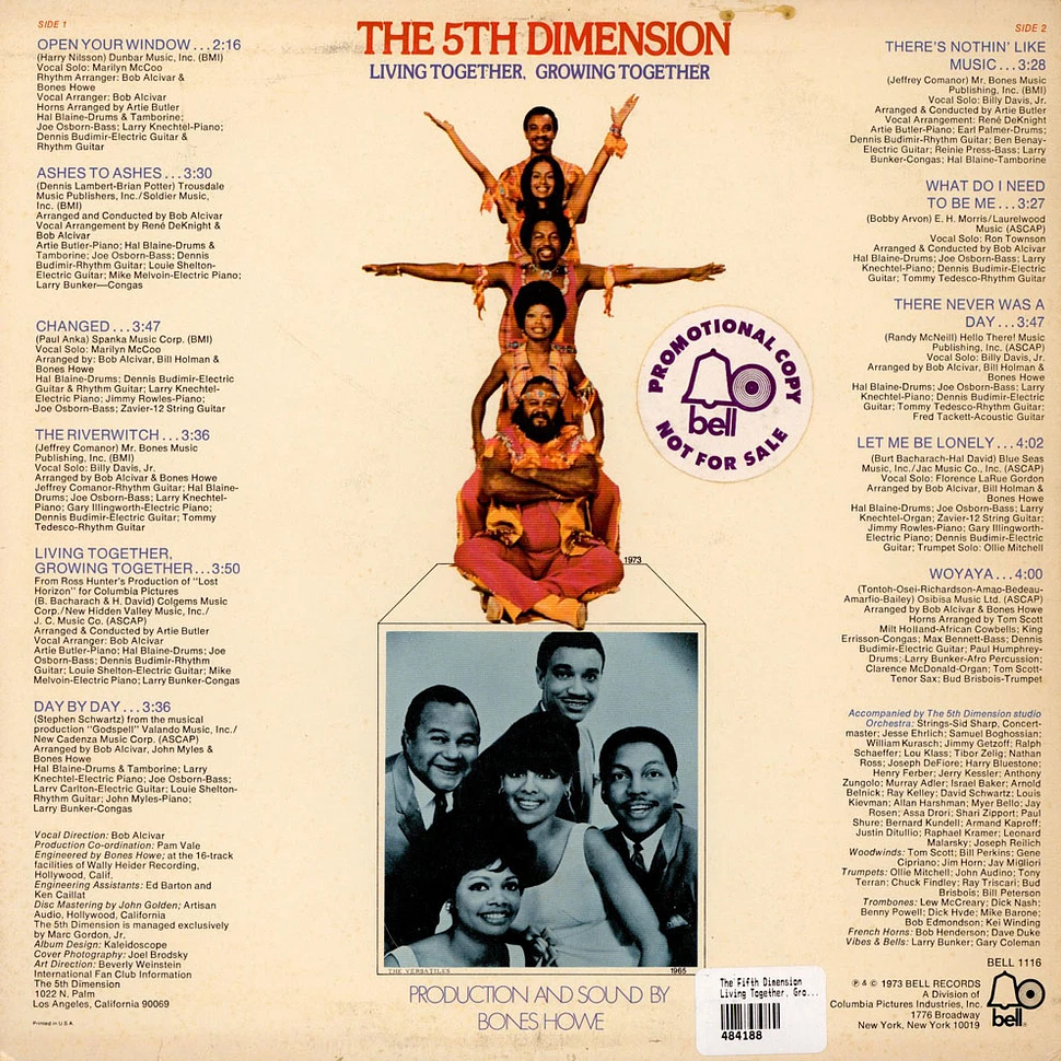 The Fifth Dimension - Living Together, Growing Together